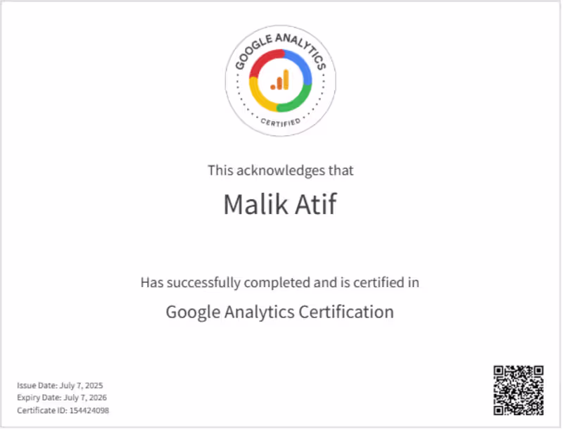 Cover image for Google Analytics Certified