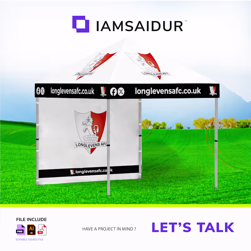 Cover image for Longlevens AFC Canopy Branding Project
For