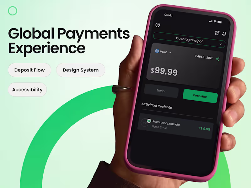 Cover image for Fintech Wallet Product Design | Deposit Flow & Design System