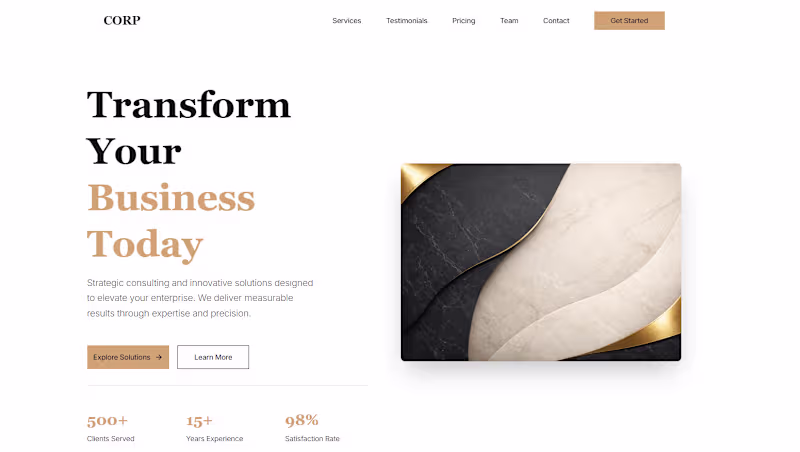 Cover image for A sophisticated and elegant corporate