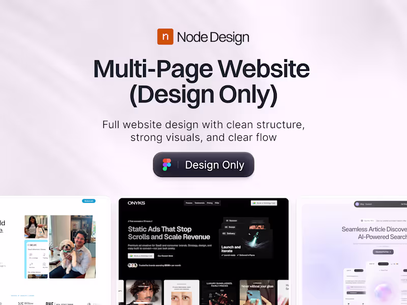 Cover image for Multi-Page Website Design