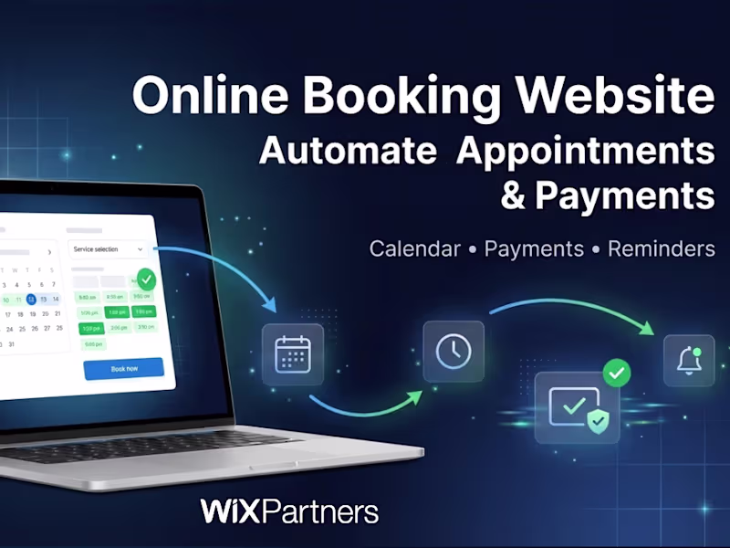 Cover image for Online Booking Website with Automated Scheduling (Wix Booking)