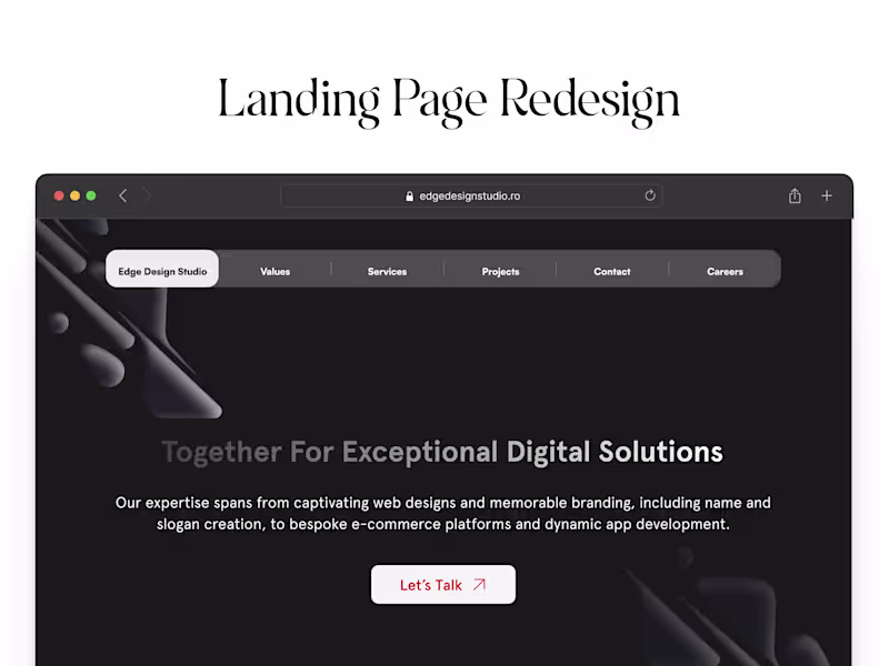 Cover image for Complete Landing Page Redesign
