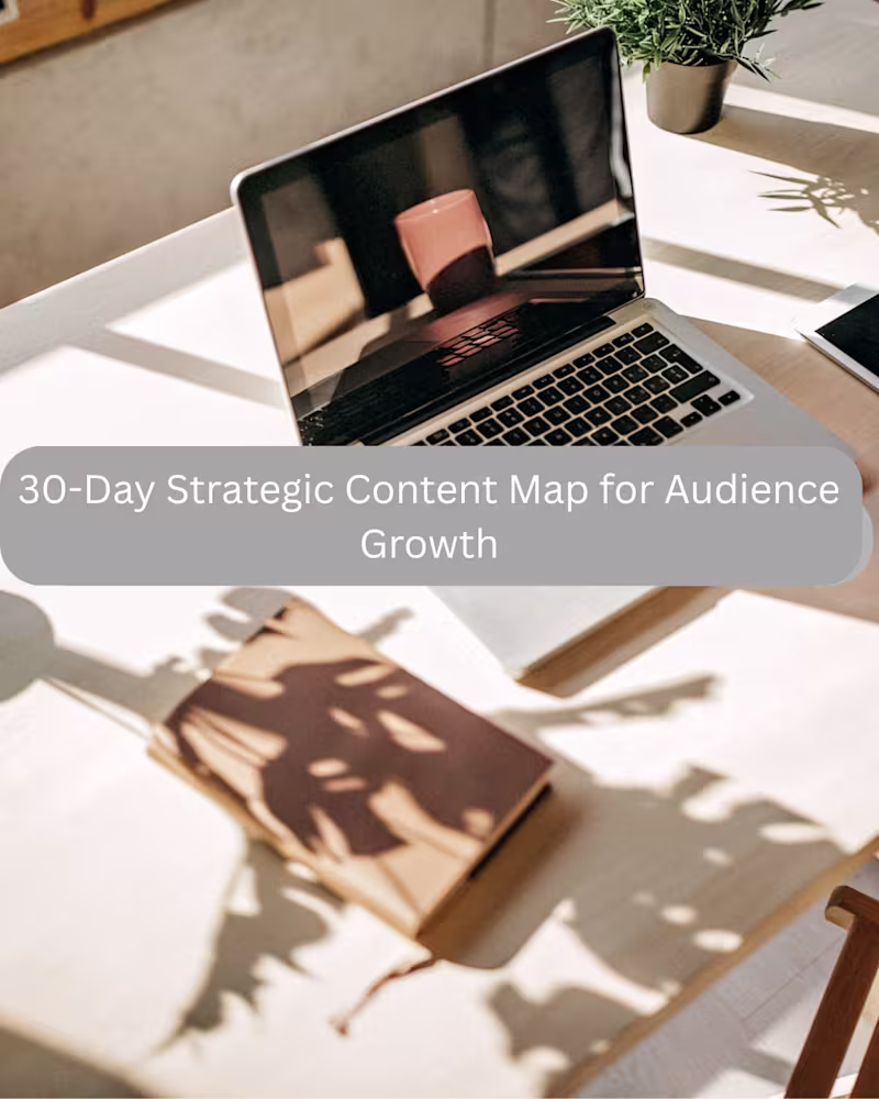 Cover image for 30-Day Strategic Content Map for Audience Growth