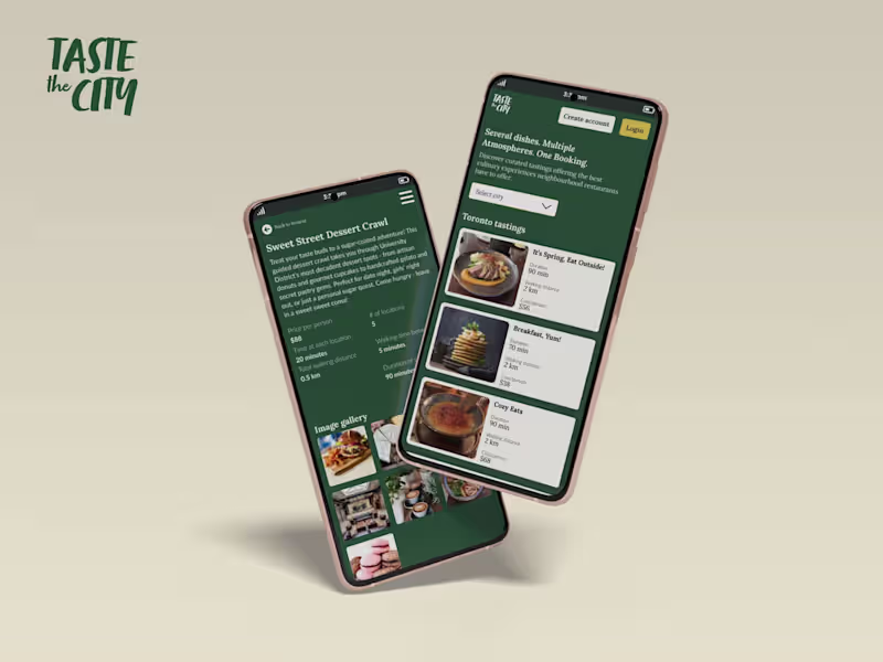 Cover image for Taste the City | UX/UI Design