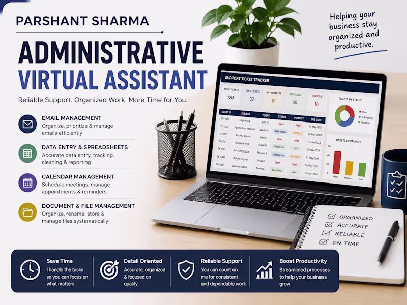 Cover image for Administrative Virtual Assistance