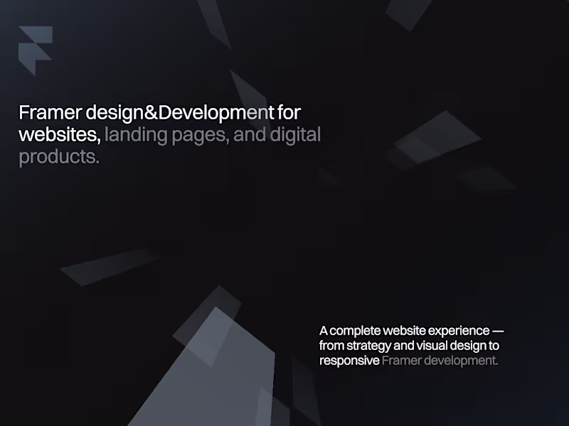 Cover image for Framer Website/Landing Page & Development