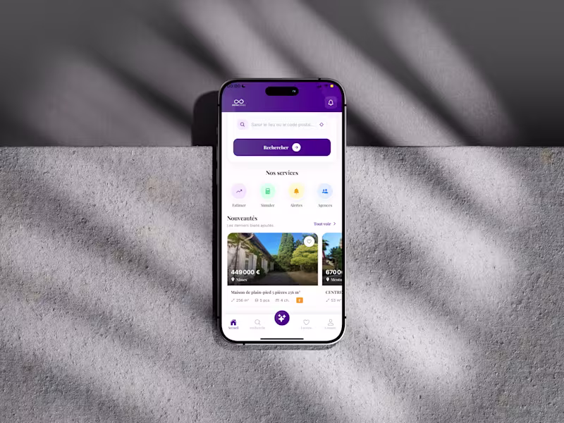 Cover image for Infini Immo — React Native Mobile App