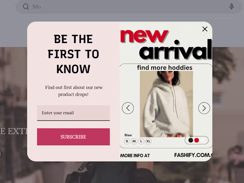 Cover image for STORE RESPONSIVE REDESIGN, SALES POPUP FORM AND MARKETING