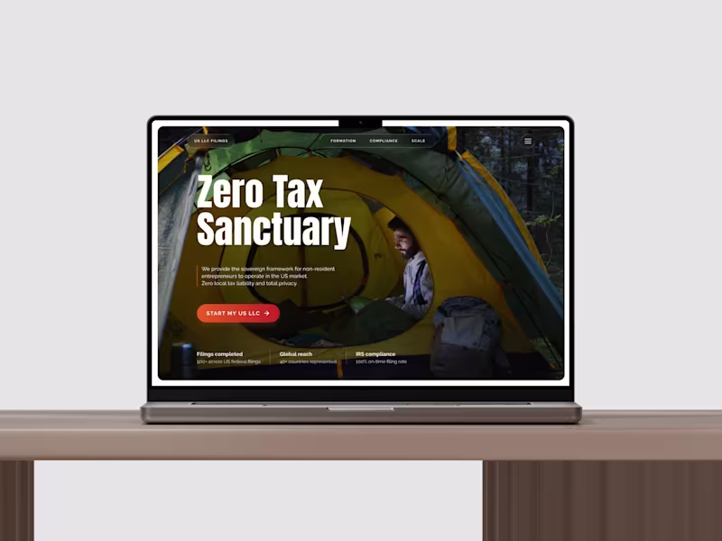Cover image for Website Redesign for US LLC Filings