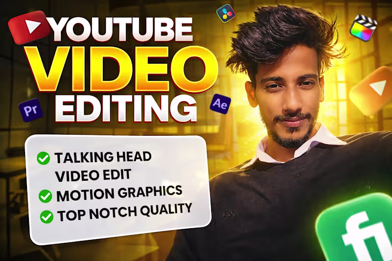 Cover image for Long format video editing for youtube 