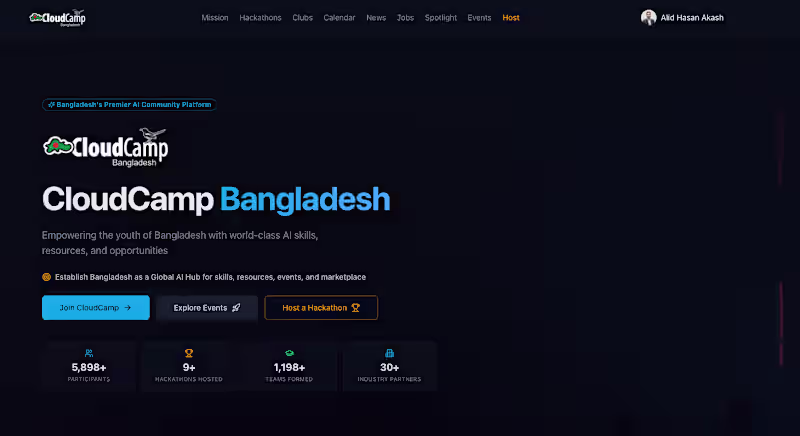 Cover image for CloudCamp Bangladesh — AI Hackathon