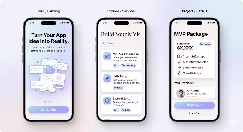 Cover image for MVP Mobile App Design & Development