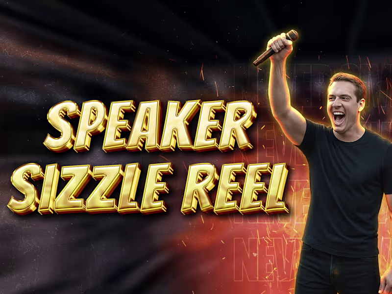 Cover image for I will edit professional sizzle reel for public speaker