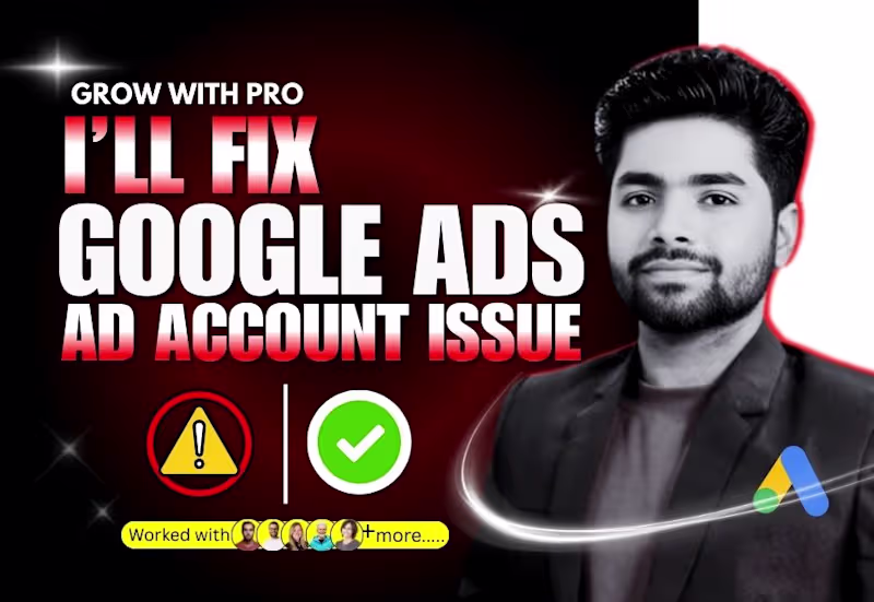 Cover image for Fix Google Ads issue, error - Fix Google Ad Account issue