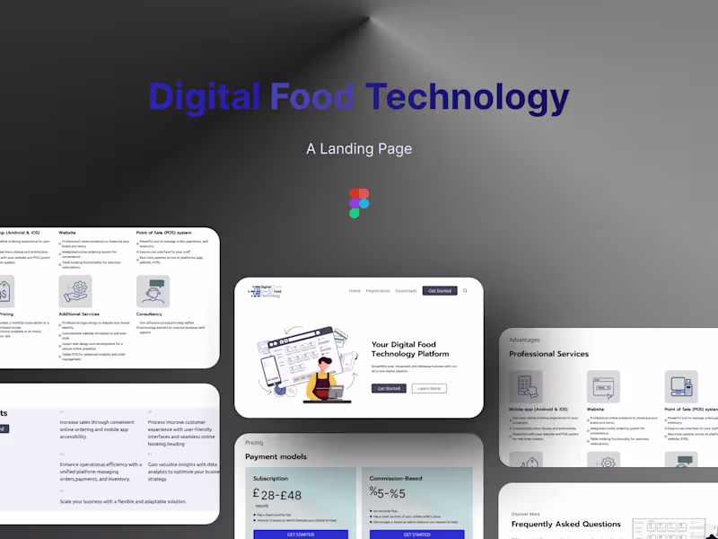 Cover image for Digital Food Technology Landing page