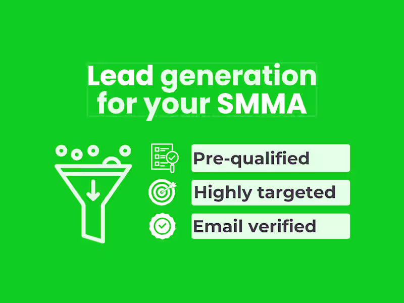 Cover image for Lead generation for your SMMA