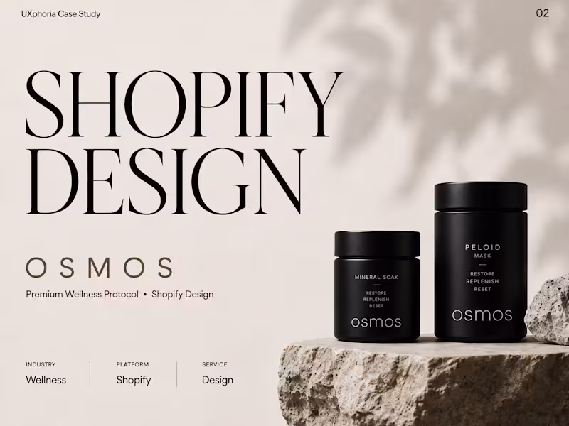 Cover image for Shopify Ecommerce UX & CRO Case Study | Osmos