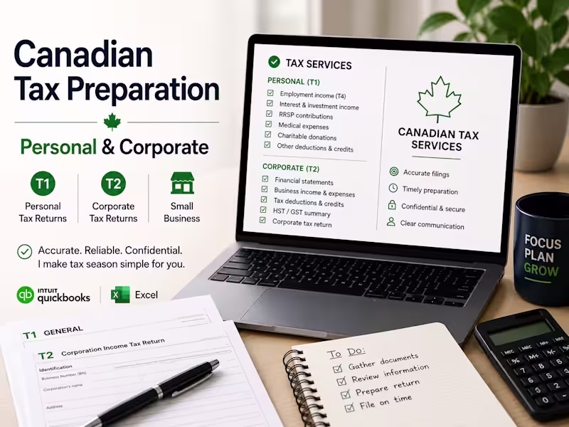 Cover image for Canadian Personal & Corporate Tax Preparation