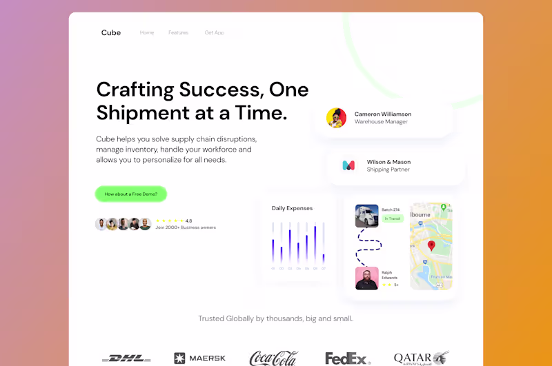 Cover image for UX/UI Design for Logistics Web Application