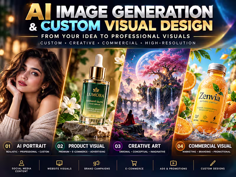 Cover image for AI Image Generation & Custom Visual Design
