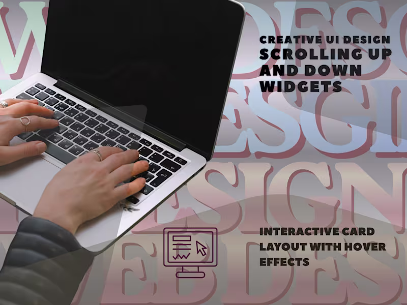 Cover image for Scrolling up web design widget-