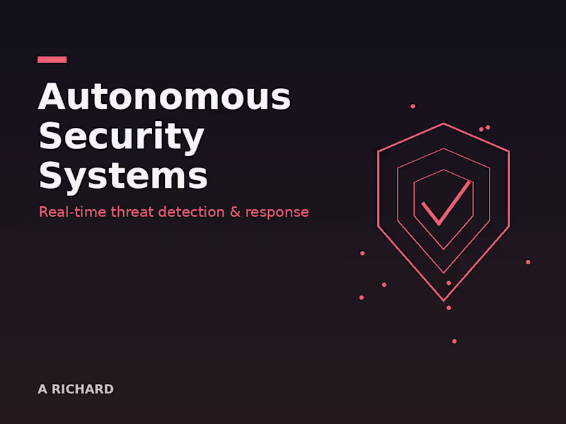 Cover image for Autonomous Security Systems