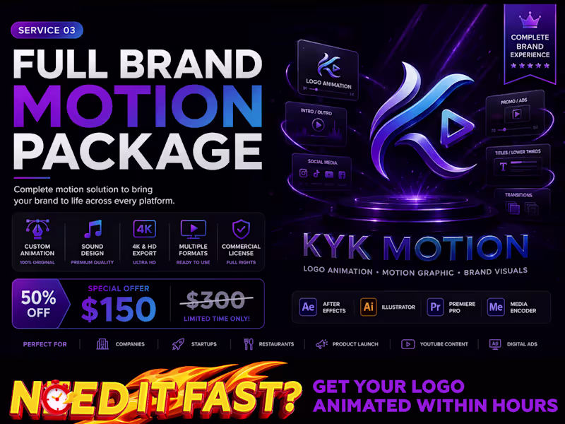 Cover image for Full Brand Motion Package ⭐ Best Value