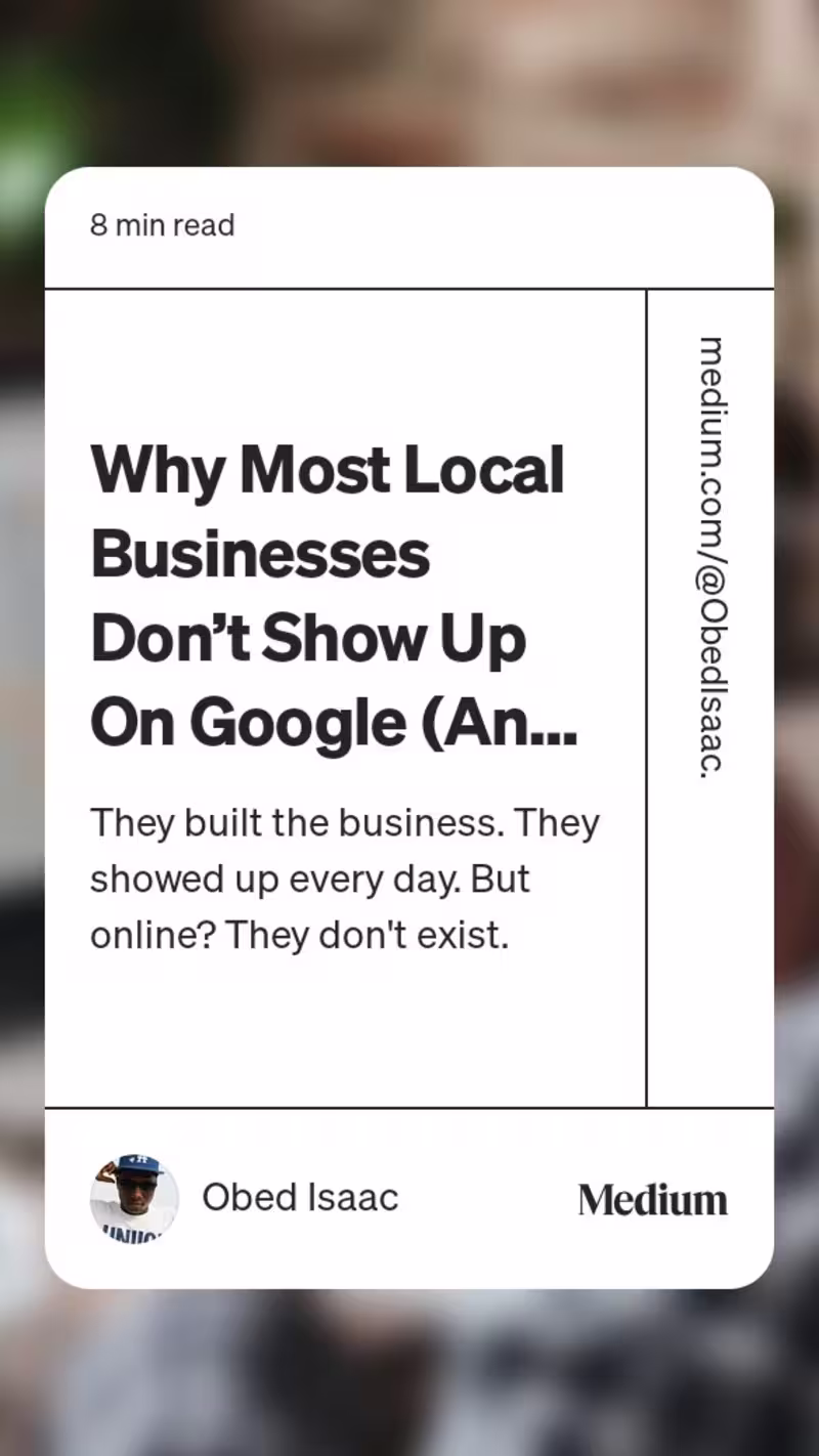 Cover image for Why Local Businesses Don't Show Up on Google