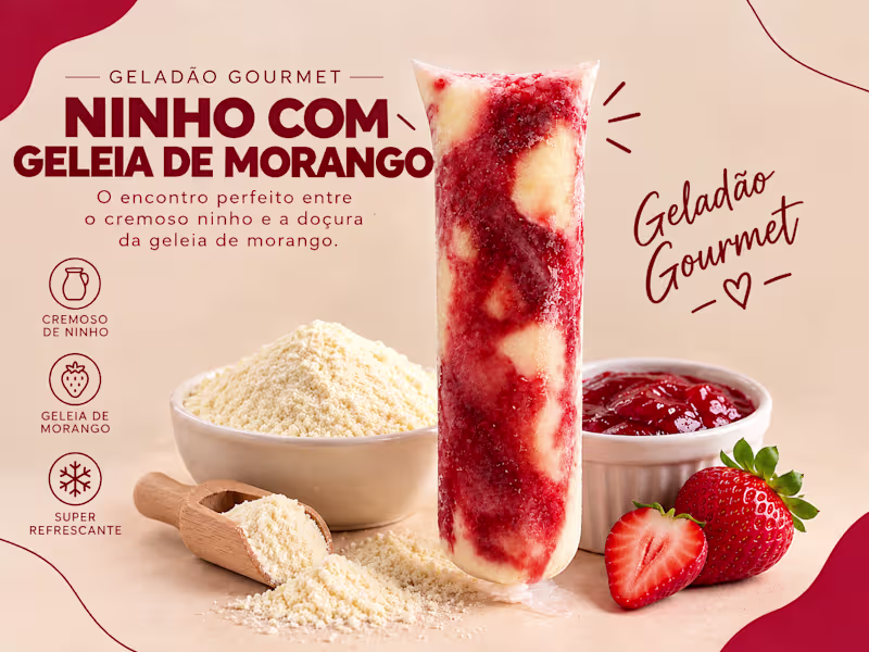 Cover image for 
Advertising design for a "Geladão