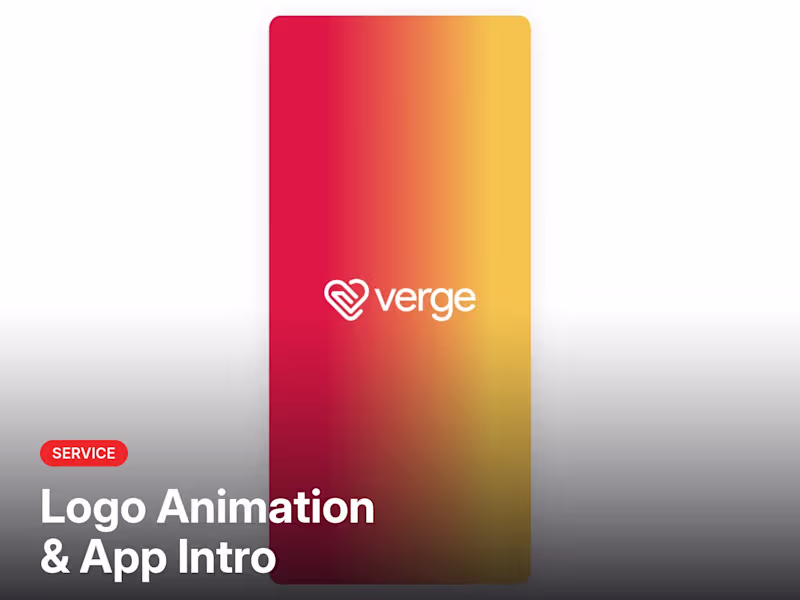 Cover image for Logo Animation and App Intro for Brands and Apps