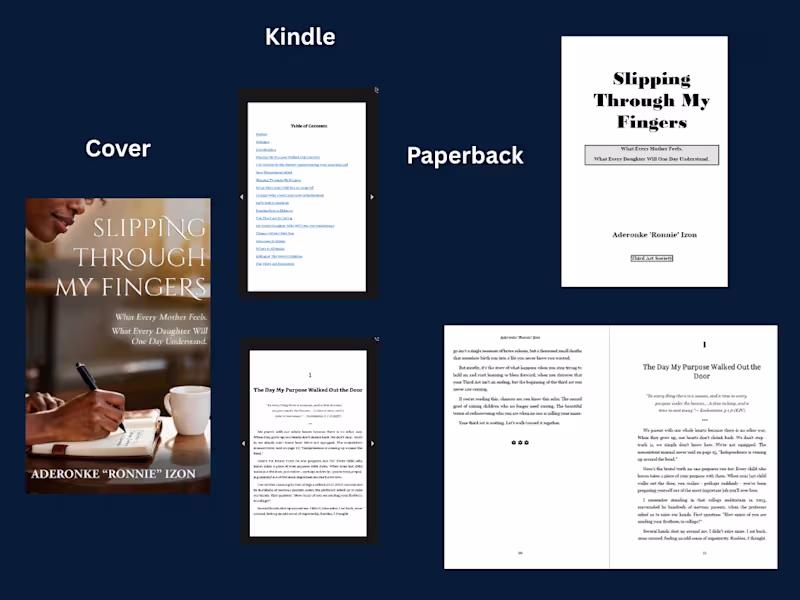 Cover image for Non-fiction Book formatted for amazon KDP