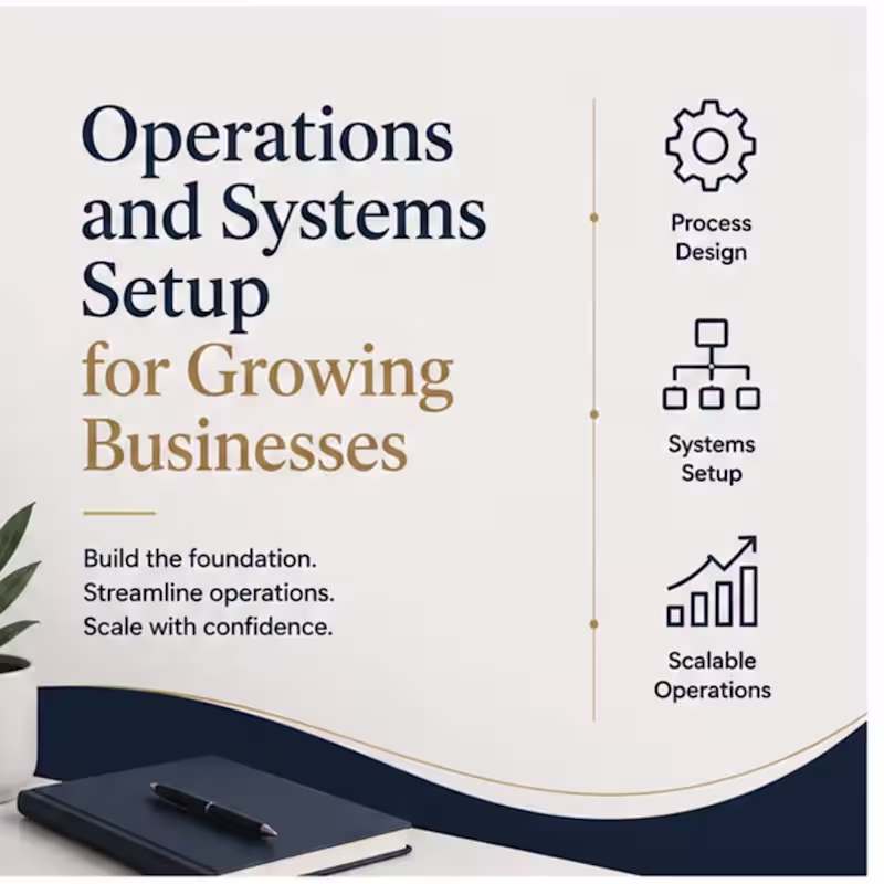 Cover image for Operations & Systems Setup for Growing Businesses