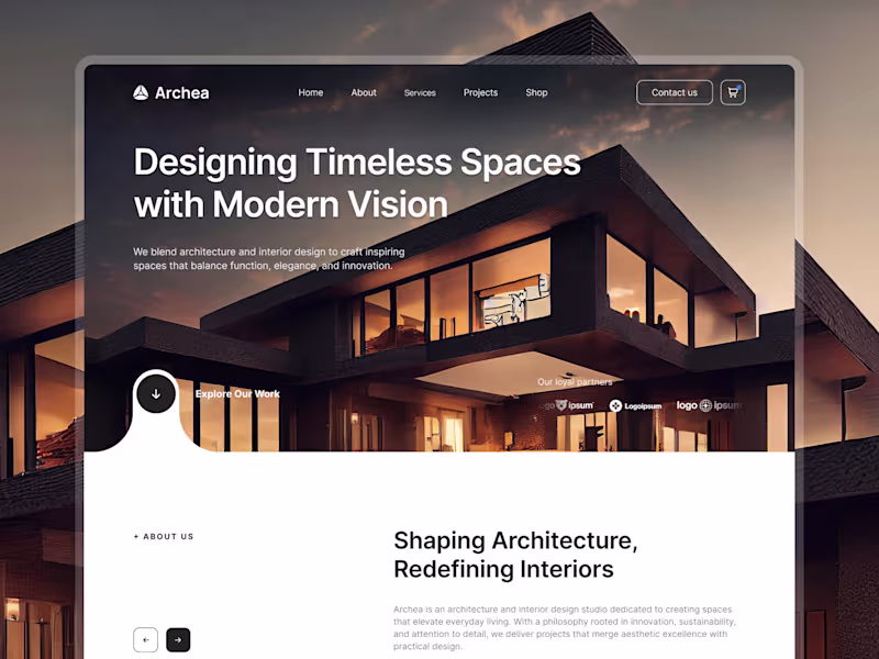 Cover image for Archea Architecture Studio Profile Website Design