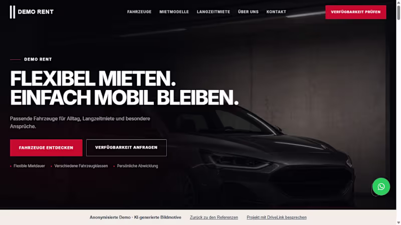 Cover image for Premium Car Rental — Website