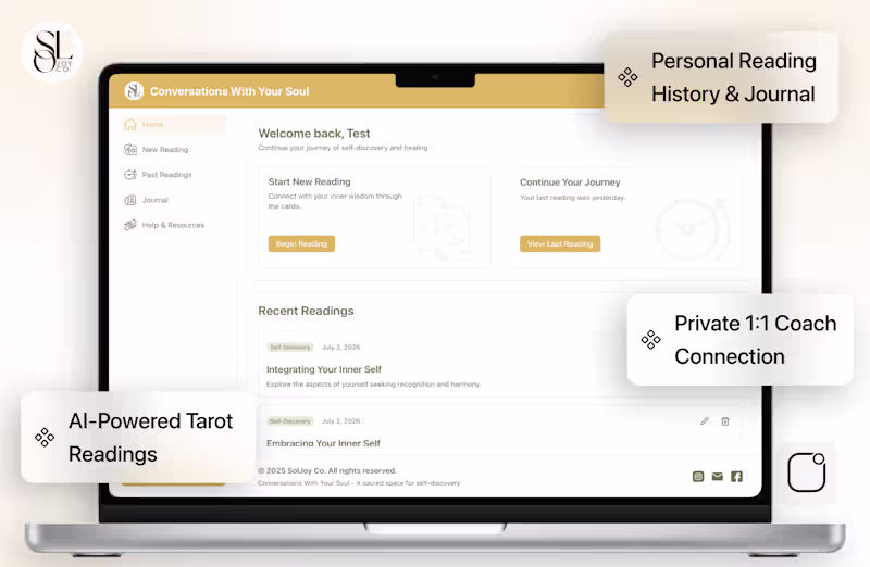 Cover image for SolJoy is an AI-powered tarot