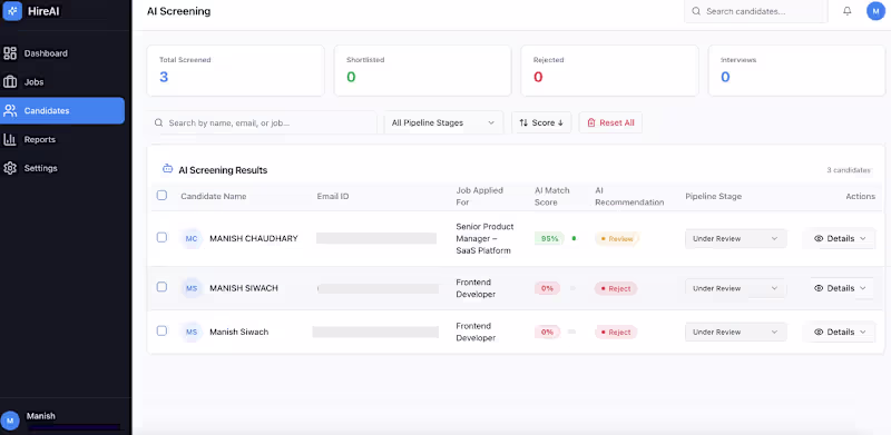 Cover image for AI-Powered Hiring Workflow