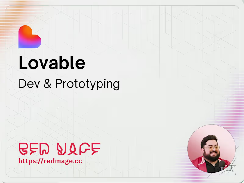 Cover image for Lovable – Dev & Prototyping