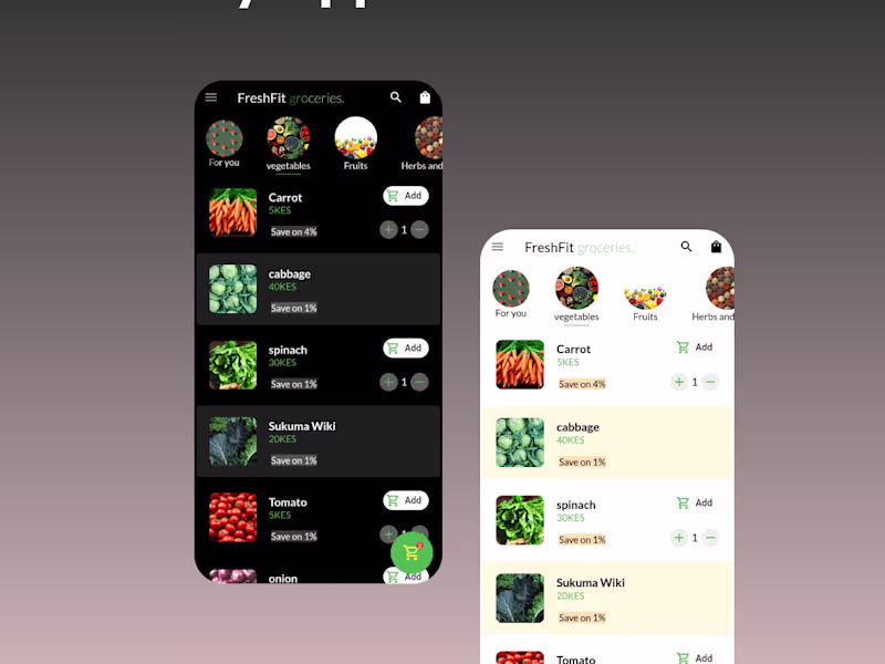 Cover image for Grocery app