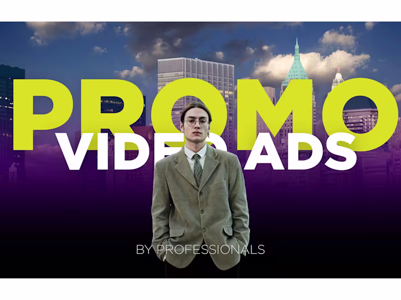 Cover image for I will create a stunning promotional video ad for you