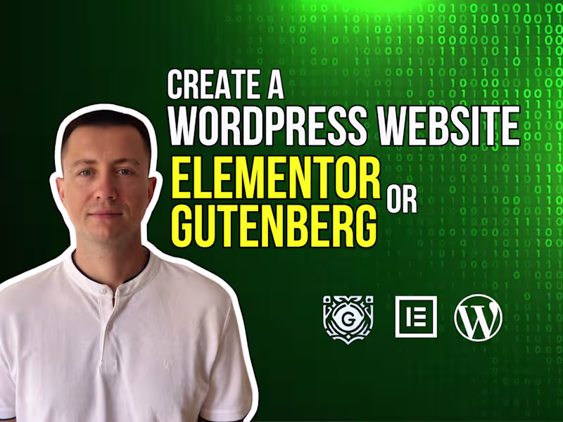 Cover image for Build modern wordpress website with elementor pro or gutenberg