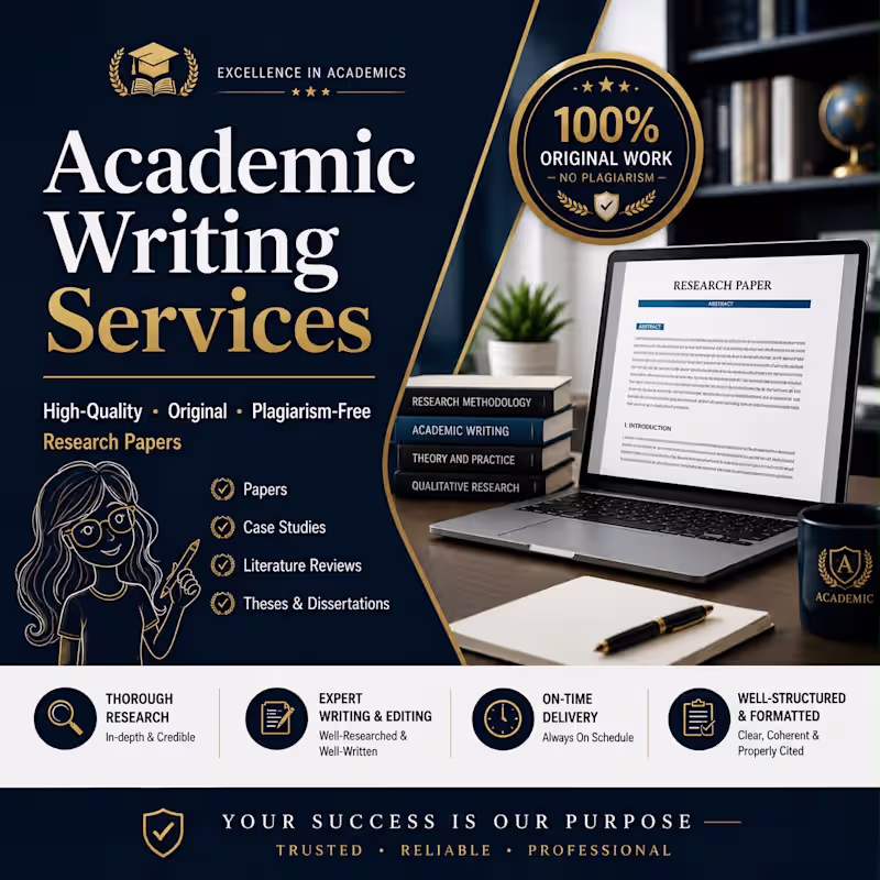 Cover image for I will provide you expert thesis and dissertation writing 
