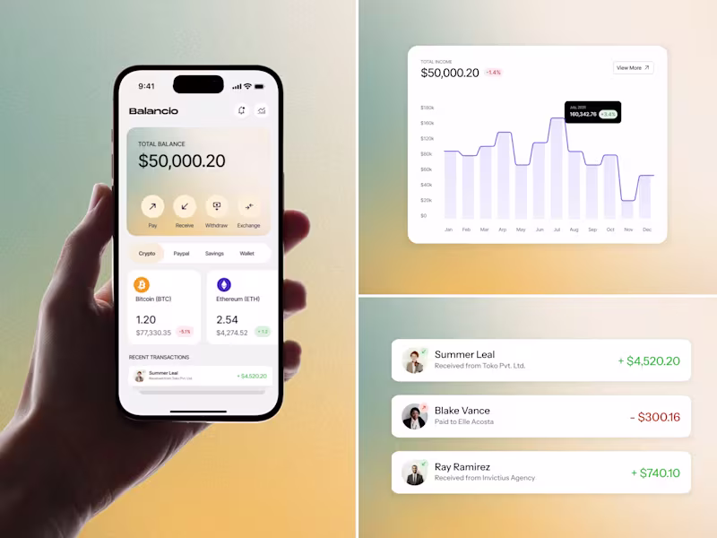 Cover image for Balancio Payment Tracker App UX/UI Design