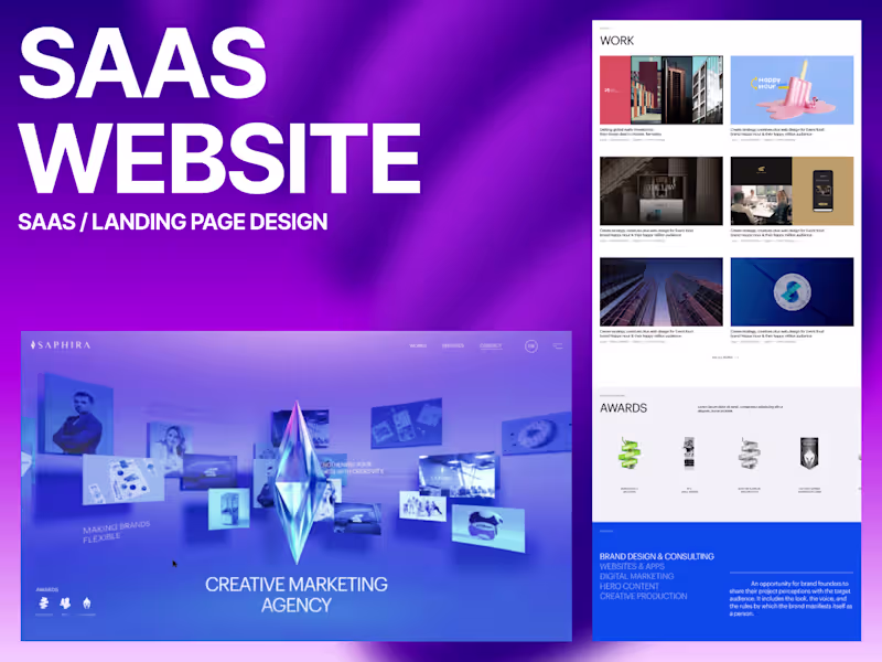 Cover image for SaaS Website Design