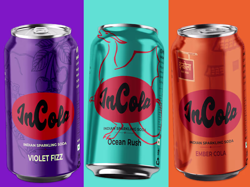 Cover image for InCola Brand identity and packaging