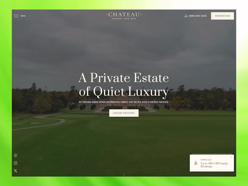Cover image for Framer design for hotels & resorts