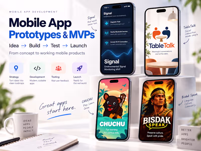 Cover image for Mobile App Prototype & MVP Development