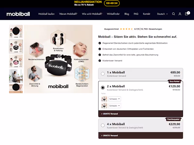 Cover image for E-Commerce Product Page | Shopify
•Designed
