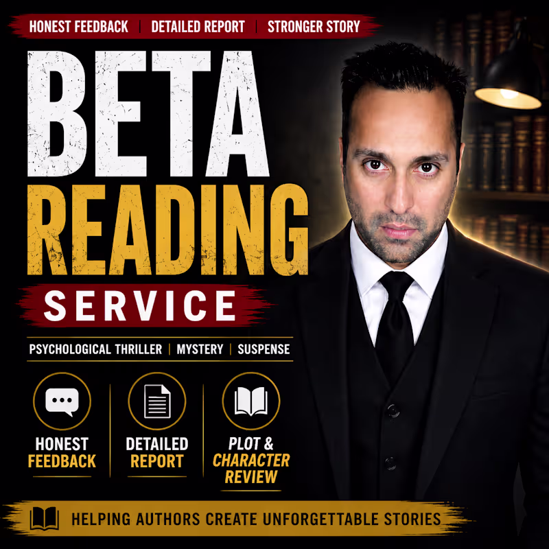Cover image for I will beta read your novel and provide detailed feedback
