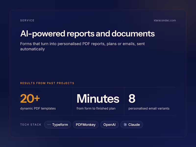 Cover image for AI-powered reports and documents
